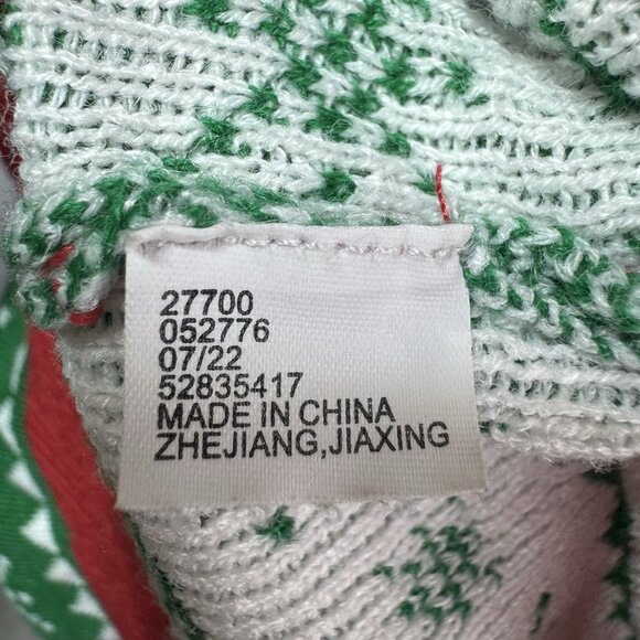 Spongebob SquarePants Sweater Large Ugly Christmas Gary Nickelodeon Fair Isle - Picture 3 of 3